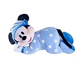 Simba- Disney Topolino Sleep Well sdraiato, 6315870350, +0 mesi, la tutina si illumina al buio, 30 cm