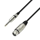 Adam Hall Cables 3 STAR MFP 0100 - Cavo Microfono XLR femmina a Jack mono da 6,3 mm 1 m