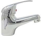 Rubinetto miscelatore bagno grigio silver cromato lavabo lavandino basic 8405