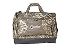 Cupped Waterfowl Wathose-Borsa portaoggetti espandibile per la Caccia alle Anatre, con Tappetino in Neoprene Pieghevole e Tasche Impermeabili, Cotone Unisex, Realtree Max-7 Camo, Taglia Unica