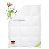 Koru Kids® Piumone Lettino Bambino - Piumino Lettino Bimbo 100x135 cm Invernale, Anallergico. 100% Piume Canadesi 350gr. Piumino Lettino Fatto In Germania Certificato Oeko-Tex 100