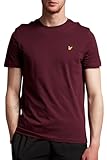 Lyle & Scott Uomo T-Shirt Tinta Unita Borgogna L