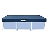 Intex 28038 - Telo Copripiscina per piscina rettangolare, PVC, Blu, 300x200 cm