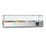 GGM Gastro | AGG143ND | Vetrina refrigerata da banco PREMIUM - 1400x335mm - 6x GN 1/4