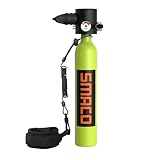 SMACO Mini Bombola Sub 0.5L Bombola Sub Piccolo con 5-10 Minuti Bombola per Immersione Subacquea Mini Scuba Tank Portatile Bombole Aria Sub Ricaricabile S300 Plus