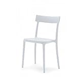 CONNUBIA 2 SEDIE ARGO CB/1523 CALLIGARIS BIANCO OTTICO OPACO POLIPROPILENE IMPILABILE PER CUCINA SALA DA PRANZO GIARDINO BAR RISTORANTE