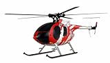 Amewi 25334 AFX MD500E Zivil brushless 4 canali, 325 mm, elicottero 6G RTF rosso/argento