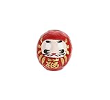 Tierra Zen Daruma 6,5cm, Carta, Rosso, 6.6x5x5 cm