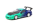 Tarmac T64G-TL022-FA Mazda RX-7 (FD3S), falchi, scala 1:64, colore verde/blu