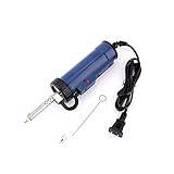 Automatic Solder Sucker, 30W 220V 50Hz Blue Electric Vacuum Solder Sucker Desoldering Pump, Thick Film Integrated Circuit, Large Tin Solder Tool