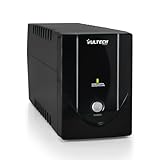 VulTech UPS650VA-LITE Gruppo di continuità UPS Serie Lite 650VA 360Watt, 2x Bipasso 10-16A/Schuko + 1x IEC13, Funzione Overload, Protezione da Blackout, sbalzi di tensione per Pc, videosorveglianza