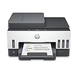 HP Smart Tank 7605 28C02A, Stampante Multifunzione a Colori, Serbatoio d Inchiostro ad Alto Volume di Stampa, Fino a 12000 Pagine (Nero) e 8000 Pagine (Colore), F/R Automatica, Wi-Fi, Grigia