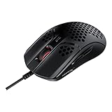 HyperX Pulsefire Haste, Mouse Gaming Cablato, Illuminazione RGB, 6 Tasti Programmabili, 16000 DPI, Resistenza fino a 60 Milioni di Clic, Cavo HyperFlex, Compatibile con Diverse Piattaforme, Nero