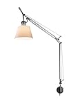 Artemide Tolomeo 0947010A+A025150 Lampada Basculante Parete, Pergamena