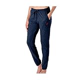 Lotto pantalone tuta donna in felpa ESTIVA, offerta per 1-2 pezzi, pantaloni felpa donna leggeri (1 PEZZO BLU, L)