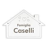 Targa Porta ingresso Nome Portone Casa personalizzabile in legno a forma Casetta 3 Misure Disponibili ingresso casa, Nome stanza, Porta cameretta