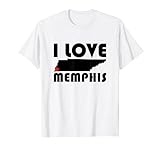 I Love Memphis Design per Memphian Maglietta