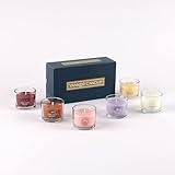 Confezione regalo di candele profumate Yankee Candle | Candele votive riempite | Mix di cera di miscela di soia | 6 pezzi | Regali perfetti per le donne