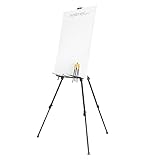 Walimex pro cavalletto XL 60-180 cm, alluminio I ideale come cavalletto da studio, cavalletto da tavolo e cavalletto da campo I per tele fino a HxP: 140x4 cm, fino a 6 kg I ripiano e supporto