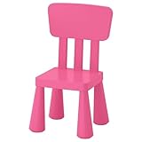 IKEA MAMMUT Sedia per bambini, Interno/Esterno/Rosa