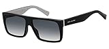 Marc Jacobs Marc Icon 096/s 807/9O Sunglasses Acetate, Standard, 57 Occhiali, Nero (Black/Grey), Unisex-Adulto