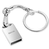 Chiavetta USB 32 GB, Mini Pen Drive 32gb Metallo Penna USB 32 Giga Portatile Flash Drive 32giga USB 2.0 Thumb Drive con Portachiavi per PC, Laptop, Smart TV, Auto Ecc (Argento)