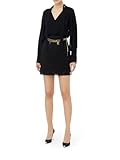 Elisabetta Franchi Miniabito con Camicia con Foulard e Gonna in Frange AB654 110 40