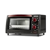 G3 Ferrari G10169 Il Moro 10 Fornetto elettrico, 10 Litri, 800 W, Timer 60 min, Fondo apribile per facile pulizia, 100-230°C, Griglia INOX, Rosso/Nero