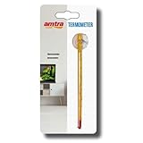 Amtra - Slim, Termometro Per Acquario in Vetro, Con Ventosa, Galleggiante, Preciso e Veloce