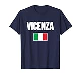 Vicenza Italia T-shirt Bandiera Italiana Italia Souvenir Turistico Maglietta