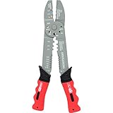 KS Tools 115.1231 Pinza a crimpare multifunzione per capicorda preisolati e non isolati, 220mm