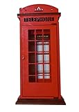 Cabina telefonica Inglese in Legno Colore Rosso