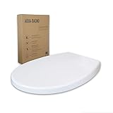 Aqua Bagno Smile Universal Premium - sedile WC di alta qualità in materiale duroplastico con chiusura softclose e rimovibile - coperchio di facile montaggio