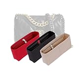 LinerLink Borsa organizer per Chanel 19 grande borsa con patta (dimensioni borsa: 30 x 20 x 10 cm) | organizer per borse fatto a mano | Inserto per borsa personalizzato|Fodera per borsa in feltro da 2