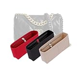 LinerLink Organizer per borse Chanel 19 Large Flap Bag (Dimensioni borsa: 30 L x 20 H x 10 D) | Organizzatore borsa fatto a mano | Inserto per borsa personalizzato|Fodera per borsa in feltro da 2 mm