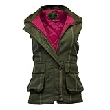 Walker & Hawkes - Gilet da donna Derby Tweed da tiro, A righe rosa., 56