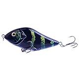 HUFFA 100MM 45G Esca da Pesca Jerkbait a lenta Affondamento Slider Swim Action Esca Dura Jerk Bait for la Pesca al luccio e al Musky(JKB100-05)