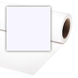 Fondale fotografico in carta Bianco Artico 2.72mx11m per studio fotografico con anima di cartone Arctic White