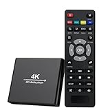 ZUMKUNM Lettore multimediale digitale 4K UHD e 1080P per unità USB e schede MicroSD, Digital Signage, H.265/HEVC H.264/AVC MP4 MKV Video MP3 Music JPG Photos,4K HDMI,Analogico AV,Auto Play and Resume