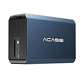 ACASIS Enclosure RAID dual-drive, disco rigido esterno aggiornato per HDD/SSD SATA da 2,5/3,5" con USB 3.0, supporta RAID 0/1/JBOD/SPAN, max 6 Gbps sotto UASP, capacità 36 TB