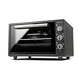 Girmi FE37 Grancotto Forno Elettrico Ventilato, 1500 W, 300°C, 37 Litri, Griglia Inox, Timer 90 minuti, Termostato regolabile, Funzione di cottura, Base, Grill, Combinata, Accessori inclusi