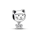 Pandora Charm Moments 792255C01 Mascotte Gatto Fiocco