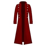 Halloween Costume Uomo Adulto Costumi Halloween Costume Stile Medievale Vittoriano Giacca Confortevole Abito Rinascimento Cappotto Cocktail Mantello Casual Abbigliamento Masquerade Tunica Vintage