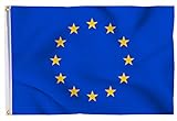 Bandiere di aricona - bandiera dell Europa, resistente alle intemperie con 2 occhielli in metallo - bandiera europea classica 90 x 150 cm