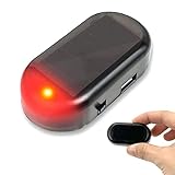 Antifurto Luci Di Segnalazione,Allarme Luce Lampeggiante,Solare Sistema Antifurto Di Sicurezza,Allarme Furto Flash Lampeggiante,Lampeggiante Lampada Di Sicurezza,Allarme Per Auto (Rosso)