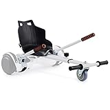 CO-Z Go-Kart Hovercart Regolabile per Hover Balance Board da 17cm 20cm 25cm, Gyro Kart Monopattino Elettrico Accessori di Scooter a Bilanciamento Automatico (Bianco)