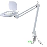 lampada con lente di ingrandimento a pantografo con illuminazione led