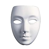 Widmann MA0110 - Maschera Bianca Verniciabile, 1 unit