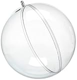 Rayher Sfera -Plastica, Apribile 16Cm Ø, Cristallo, con Foro 15 Mm P.Catena LED, 3946237