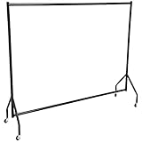 Amazon Basics - Stand appendiabiti, 1,82 x 1,52 m, Nera